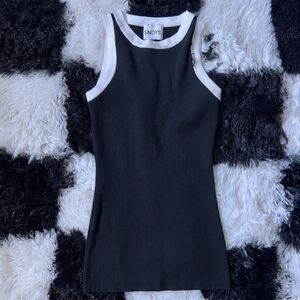 SNDYS. Dion Tank in Black and White NWT Size XS